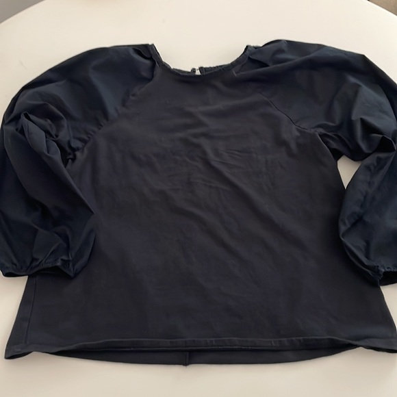 A New Day Puff Long Sleeves Jersey Style top- Black- size Medium - Picture 10 of 10